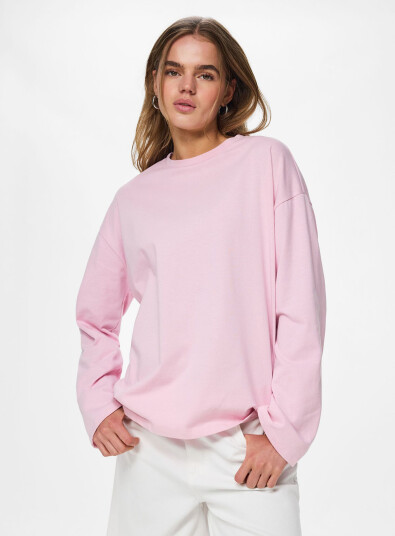 Pieces Sadie Long Sleeve Top Lilla XL