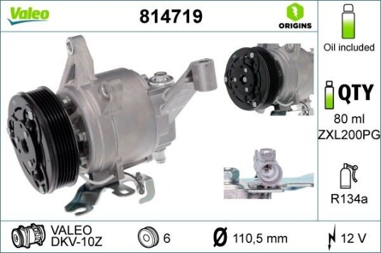 AC kompressor VALEO 814719 AC kompressor VALEO 814719