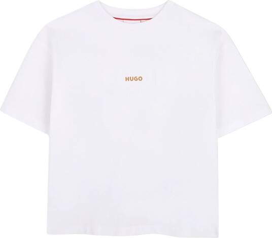 Hugo Kids Short Sleeves Tee Shirt White 152 Hugo Kids Short Sleeves Tee Shirt White 152