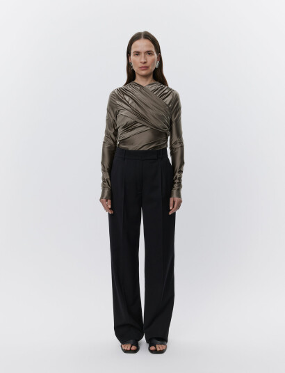 Day Birger et Mikkelsen Kira - Glossy Stretch - Brown - XS Day Birger et Mikkelsen Kira - Glossy Stretch - Brown - XS