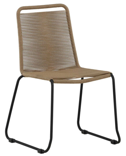 Venture Design Lindos stablestol Svart/beige Brun
