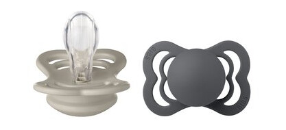 BIBS® Smokk Supreme Sand & Strykesilikon 0-6 måneder, 2 stk.