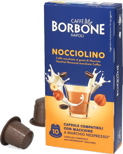 Caffè Borbone | Nocciolino Macchiato Hasselnøtt 10 kapsler til Nespresso®