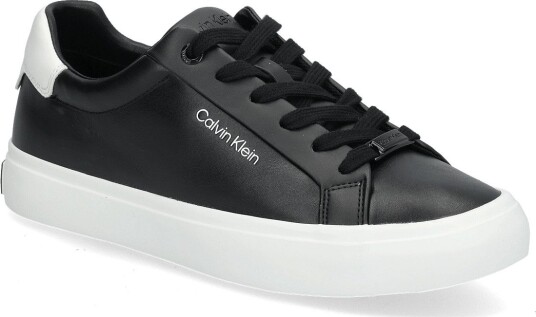 Calvin Klein Vulcanized Lace Up Lth BLACK WHITE 39 x 39 Calvin Klein Vulcanized Lace Up Lth BLACK WHITE 39 x 39