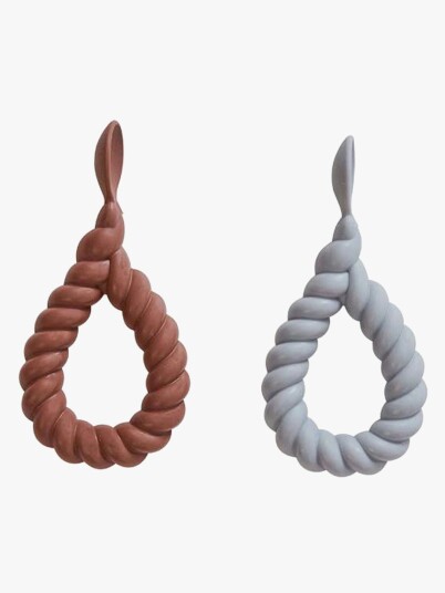 OYOY Mellow Skeer 2-pak Dusty Blue/Choko