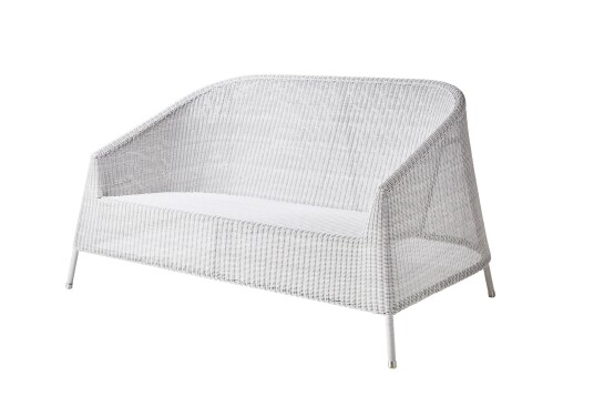 Cane-line Kingston 2-seter sofa Hvid/grå Hvit