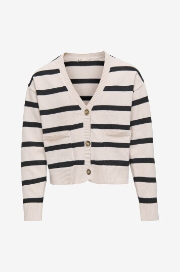 Kids Only Kardigan kogAma LS Stripe V neck Cardigan KN Beige