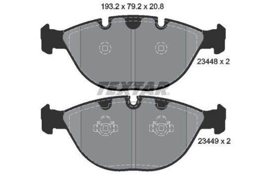 Bremseklosser TEXTAR 2344801 Bremseklosser TEXTAR 2344801