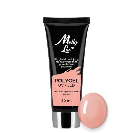 Mollylac Polygel Powder gel Musk 30ml Akrylgel