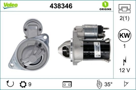 VALEO 438346 Starter