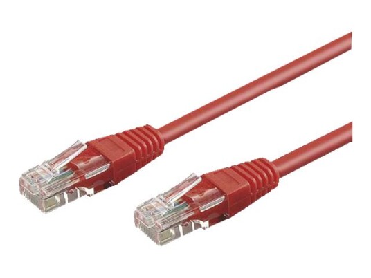 Goobay Nettverkskabel Rj-45 Hann Til Rj-45 Hann 50 Cm Utp Cat 5E Formstøpt Rød
