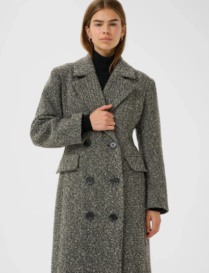 InWear Yashaiw Lapel Coat Grey 44 InWear Yashaiw Lapel Coat Grey 44