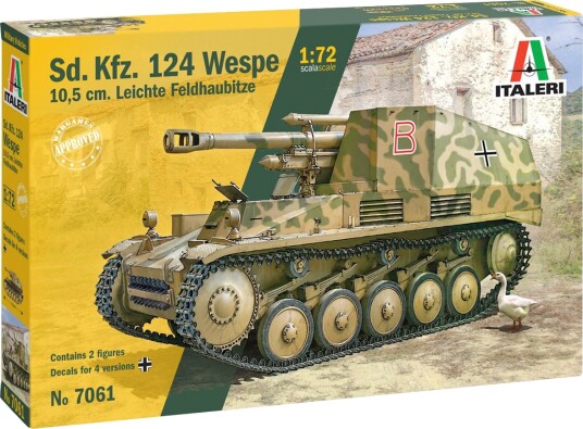 Italeri Sd.Kfz. 124 Wespe Modelltank 1:72