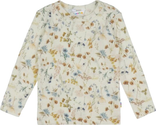 Joha Genser Ull Off White m. Blomster Joha 100 Genser Beige