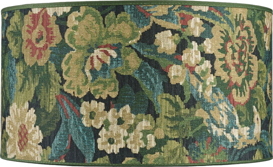 Artwood Sylinder lampeskjerm ebonleaf flower