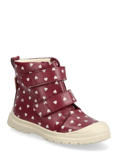 Angulus Berry W. Rose Hearts Heart Print TEX Støvel med ullfôr 26