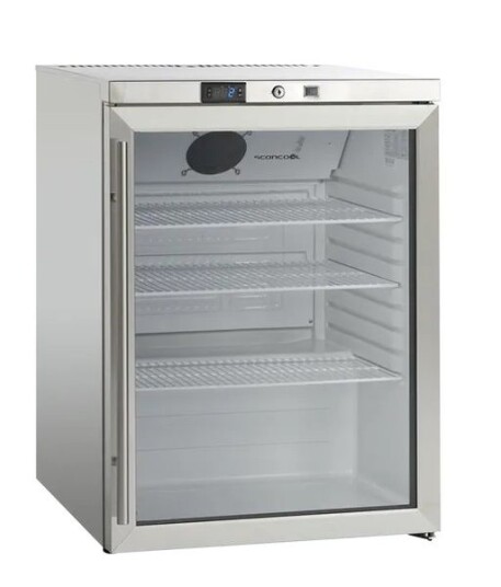 Scandomestic lagringskjøleskap rustfritt stål 82 cm SK 145 GDE Scandomestic lagringskjøleskap rustfritt stål 82 cm SK 145 GDE