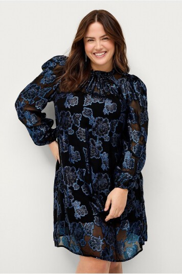 Zizzi - Kjole mKlea L/S Blk Dress - Svart Zizzi - Kjole mKlea L/S Blk Dress - Svart