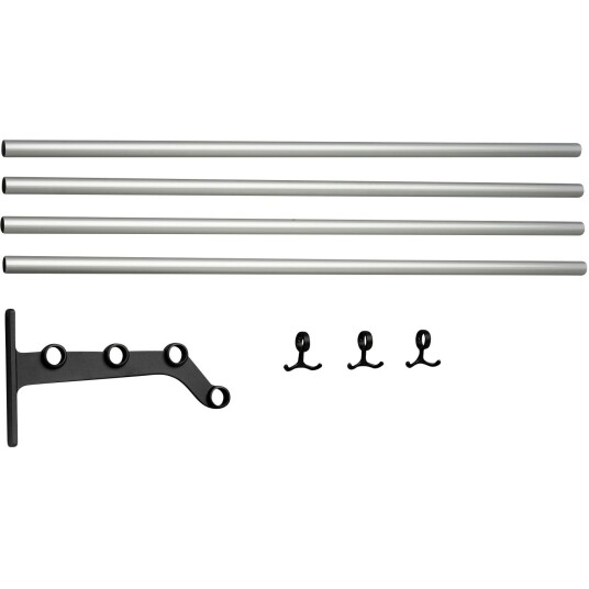 Essem Design Nostalgi 291 Påbyggingsdel Til Hattehylle Svart / Aluminium