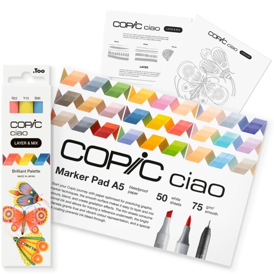 Copic Ciao Layer & Mix 2D Starter Set Brilliant