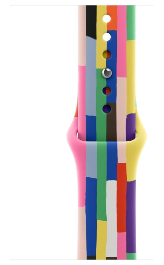 Apple - Pride Edition - Bånd For Smart Armbåndsur - 42Mm - M/L-Størrelse - For Watch Hermès Series 7, Hermès Series 9, Se 3, Series 10, Series 11, Series 8, Series 9