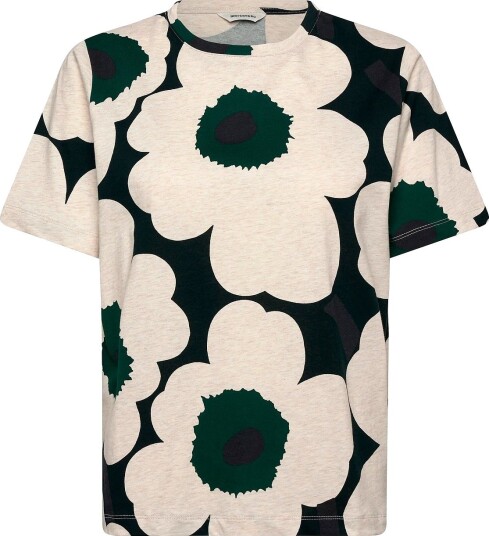 Marimekko Tunnit Unikko   DARK GREEN BEIGE MELANGE   XS