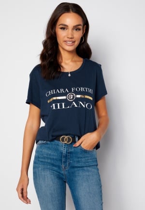 Chiara Forthi Short Sleeve Tee Navy S