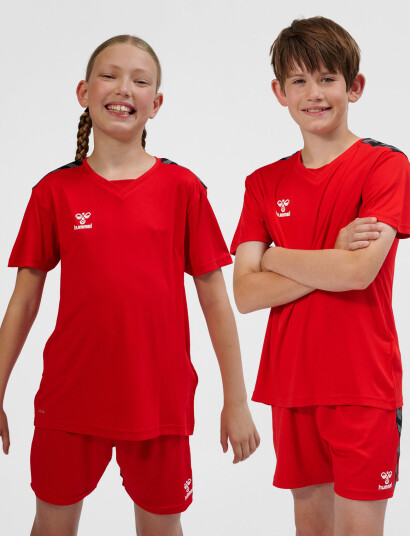 Hummel Hmlauthentic Pl Jersey S/S Kids Red 116 Hummel Hmlauthentic Pl Jersey S/S Kids Red 116