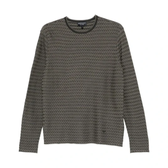 Emporio Armani Herre Strikkevarer Grå L