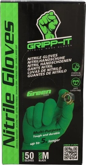 Gripp It Nitril Engangshansker Str. M 50stk