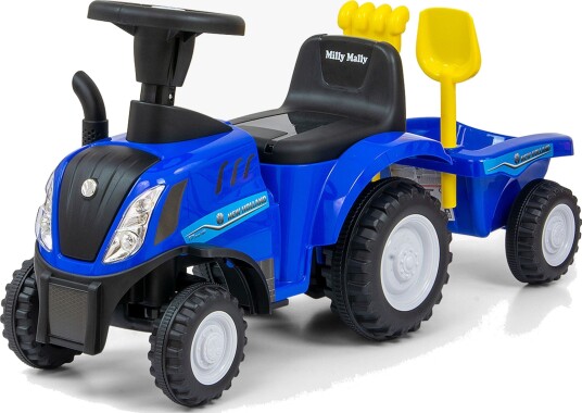 Milly Mally Gåbil New Holland T7 Traktor, Blå Milly Mally Gåbil New Holland T7 Traktor, Blå