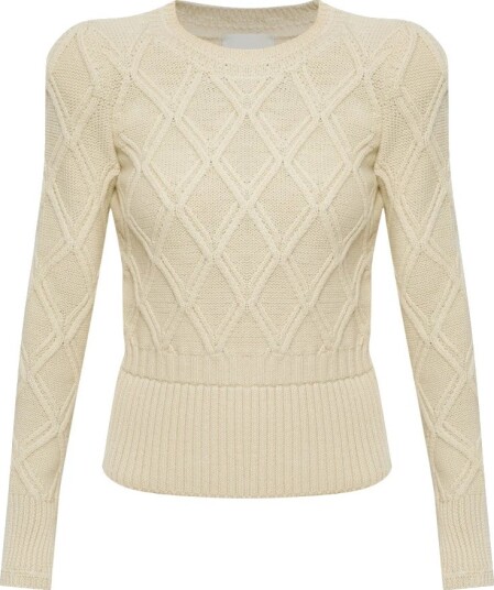 Isabel Marant, Dame, Strikkevarer, Beige, XS,