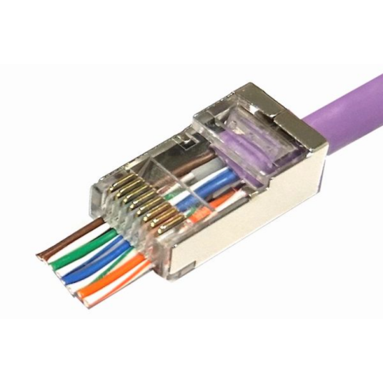 MicroConnect Modular Easy Connect FTP CAT6 RJ45 nettverksplugg 50 Stykk. i en pose. 1 Stykk SEN KON506 50EZ