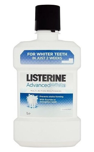 Listerine Advanced White Mouthwash 1000Ml