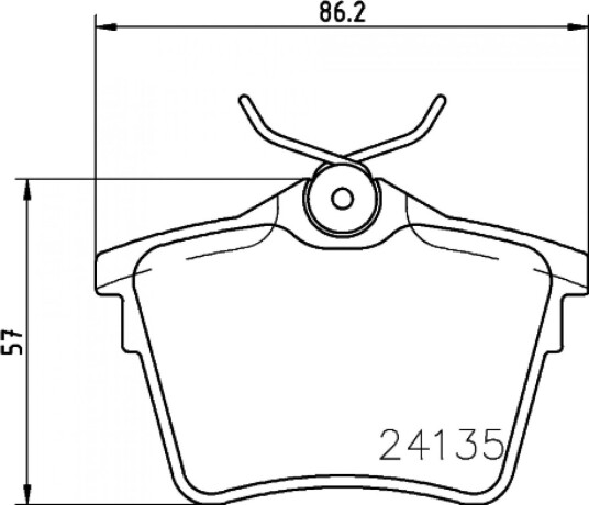 Bremseklosser HELLA 8DB 355 011-501