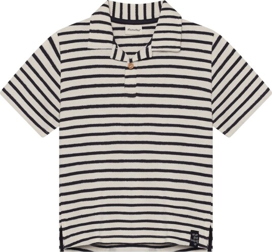 Minymo Polo T Shirt Ss Y/D Black 122 Minymo Polo T Shirt Ss Y/D Black 122
