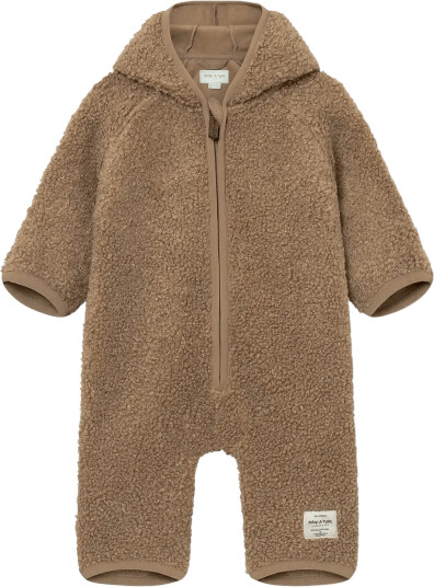 MINI A TURE Matadel Teddyfleece Jumpsuit. Grs Brown 6M/68