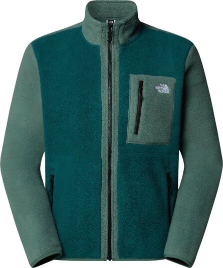 The North Face Men"s Yumiori Full Zip Deep Nori/Duck Green/TNF Black Deep Nori-Duck Green-Tn M