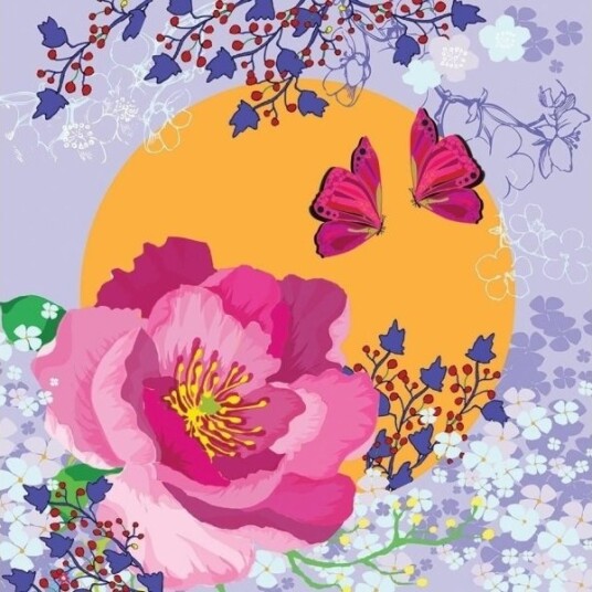 Swarovski Firkantet Carnet Cl0703 Flowers