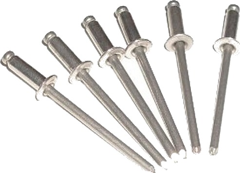 Popnagle monel   4,8 mm   12,7 mm   10 stk