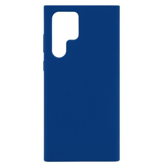 Linocell Rubber Case for Galaxy S22 Ultra Blå