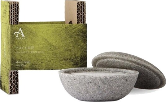 Arran Sense of Scotland Machrie Shaving Stone with Shaving Soap