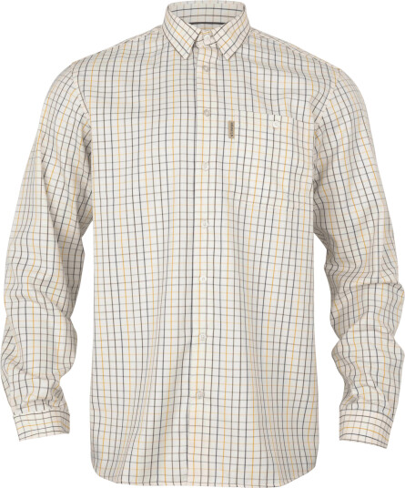 Härkila Haywood L/S Wool Blend Shirt Men Arrowwood Yellow Check XL