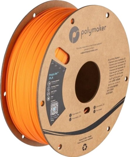 Poly Filament Polymaker Polylite Luminous Pla 1.75 Mm 1 Kg Oransje