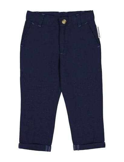 Geggamoja Linen Pants   Navy   86/92