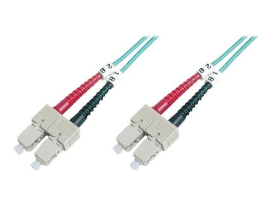 Digitus Professional SC/SC 2m Fiberkabel Duplex Akvamarin OM3 Digitus Professional SC/SC 2m Fiberkabel Duplex Akvamarin OM3