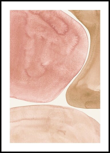 Organic Shapes in Earthy Tones Plakat Plakat / 40x50cm