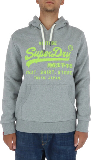 Superdry Herre Gensere & Hettegensere Grå M,