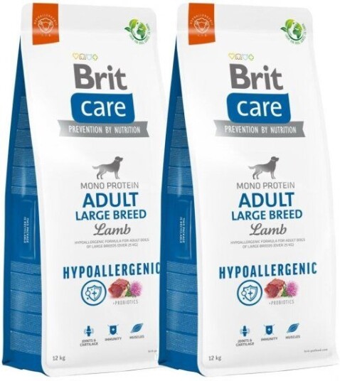 Brit Care Dog Adult Large Breed Hypoallergenic Lamb 2x12 kg