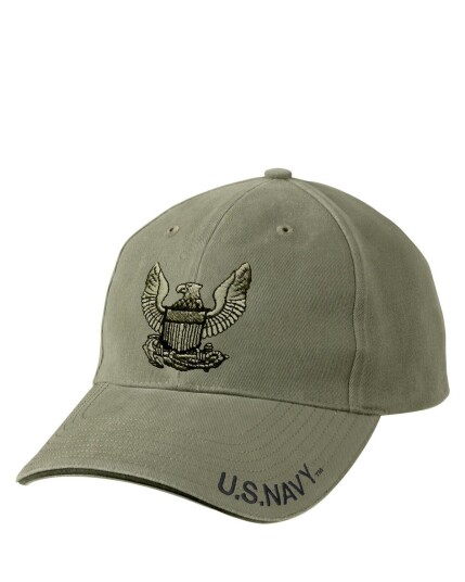 Rothco Vintage US Baseball Cap med broderi Grønn, Oliven